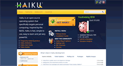 Desktop Screenshot of haiku-os.org