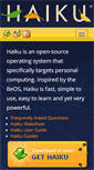 Mobile Screenshot of haiku-os.org